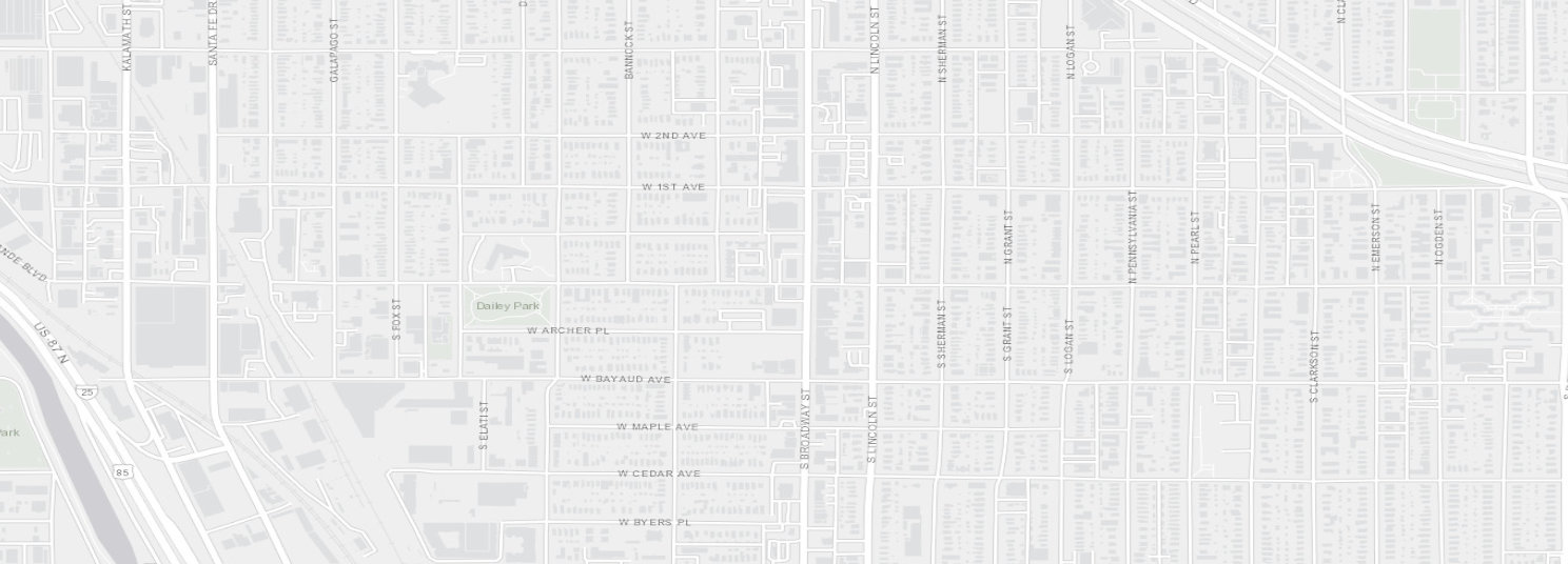 Map of the Speer pocket with the subject and five closed sales pinned