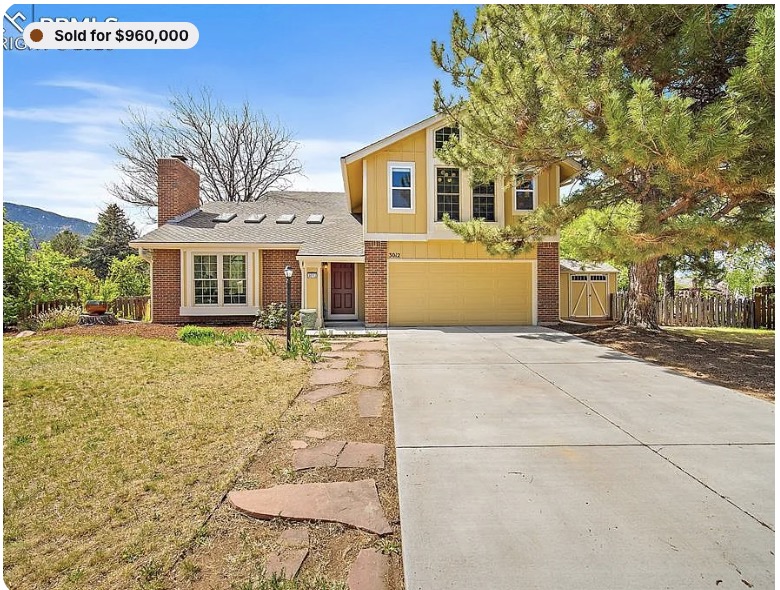 3012 Springlake Cir E, sold for $960,000